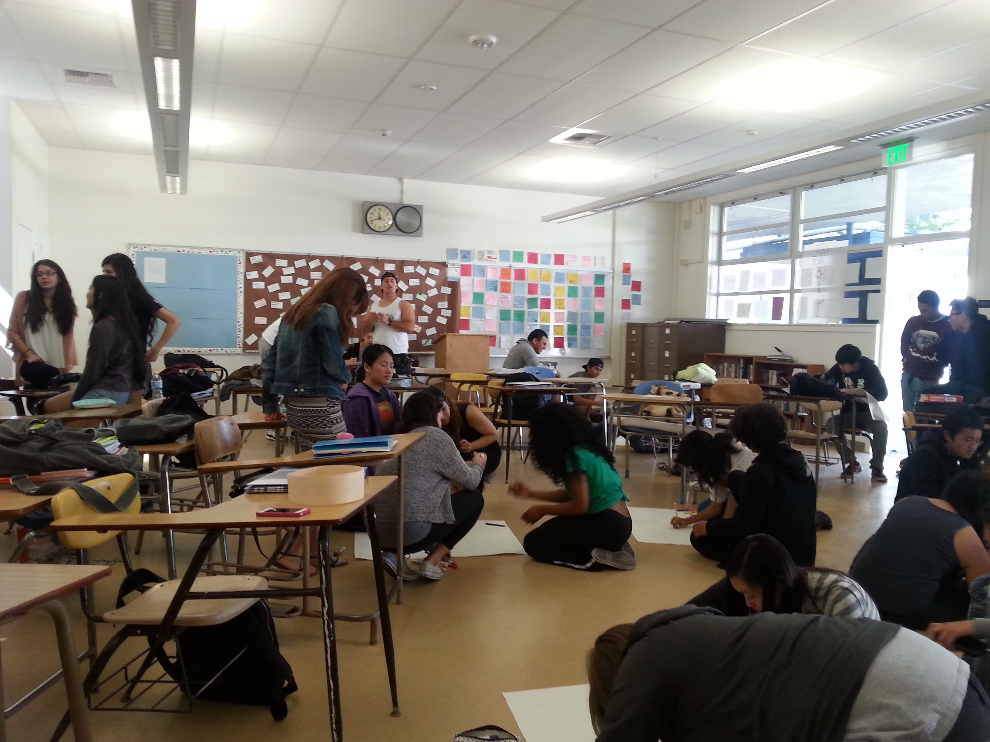 students in a classroom